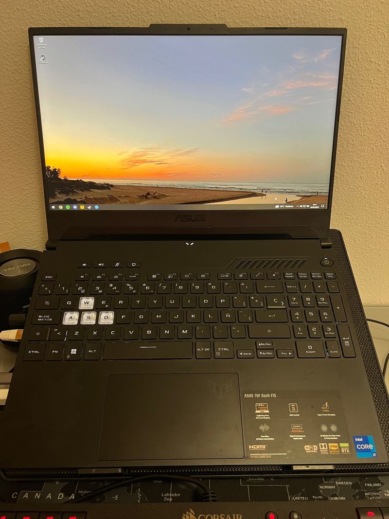 Portatil TUF Dash F15 Modificado Para Gaming 144hz