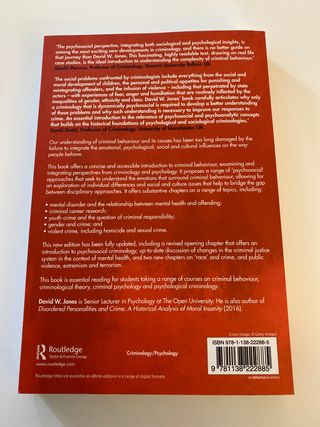 Understanding criminal behaviour. Criminalidad