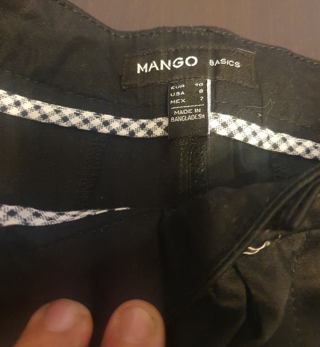 Pantalón corte chino Mango talla 40