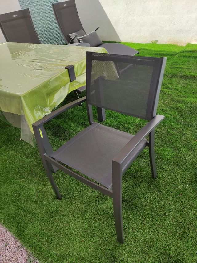 2 Sillas de jardín color antracita (45e cada una)