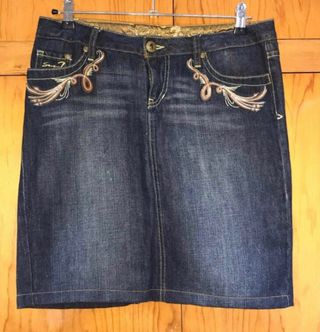 Falda Vaquera Bordados Seven7