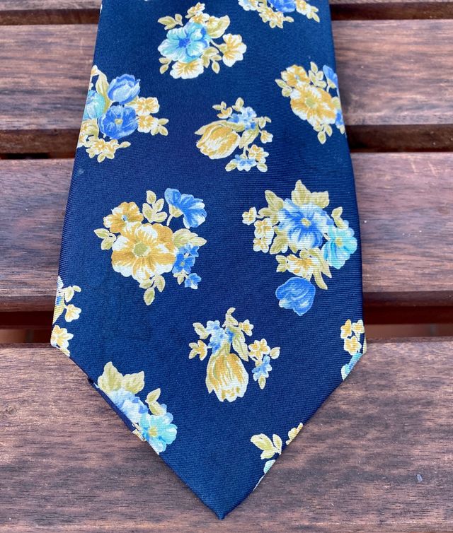 Corbata de flores 100% seda natural - Profuomo