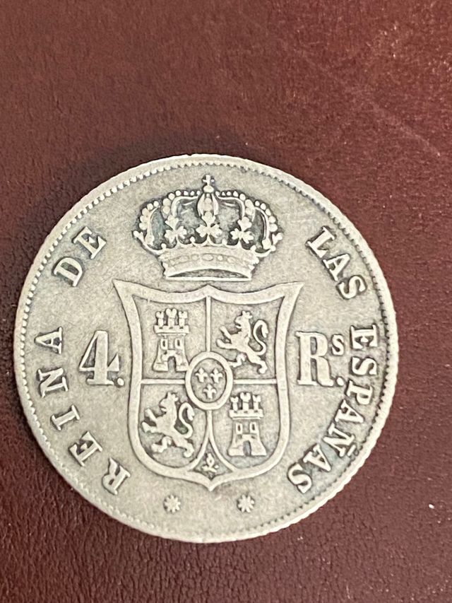 Moneda de plata 4 reales Isabel II