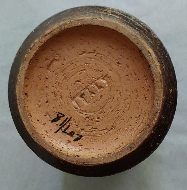 Vaso d'arte anni '60 numerato