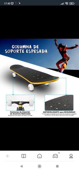 Skateboard Skate Tablas Monopatín Maple para Niños