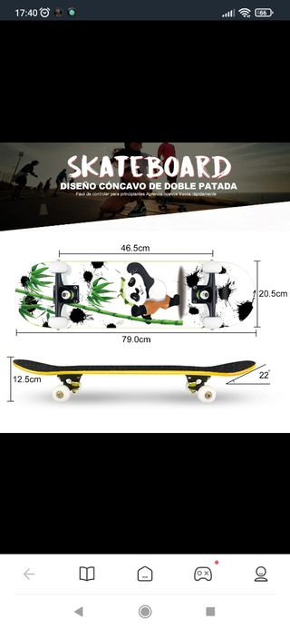 Skateboard Skate Tablas Monopatín Maple para Niños
