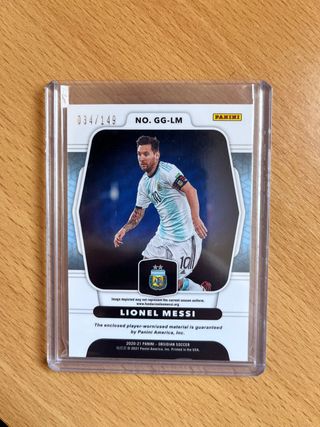 LIONEL MESSI PATCH /149 PANINI TOPPS CROMO CARTA 
