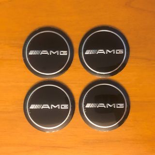 4 lenti adesive AMG nero 56mm