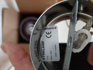 Lampara de cristal malva.