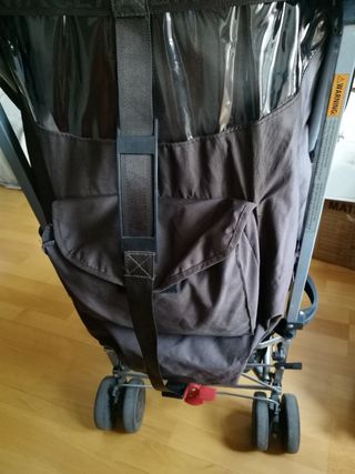 Carro maclaren marrón y rosa