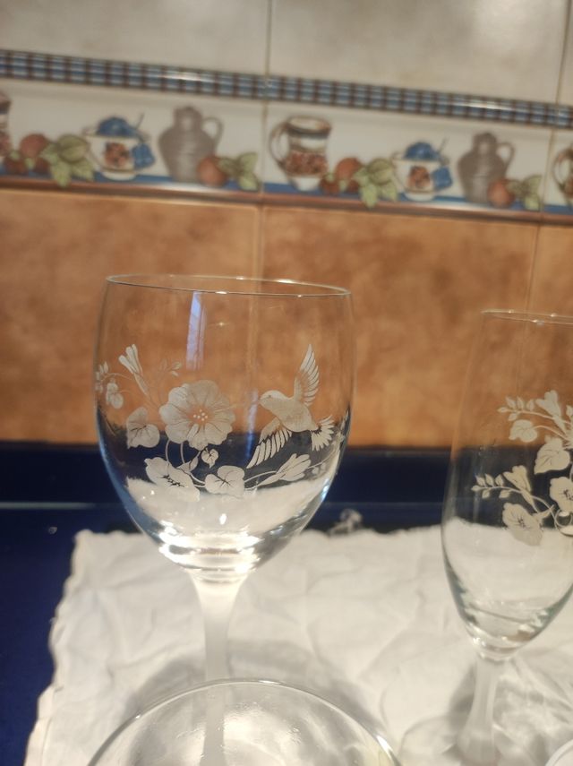 cristalería tallada