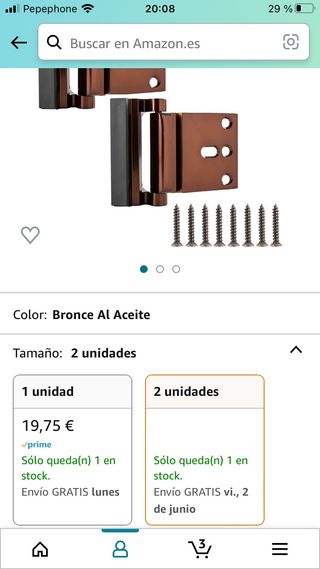 Pasador para la puerta de entrada