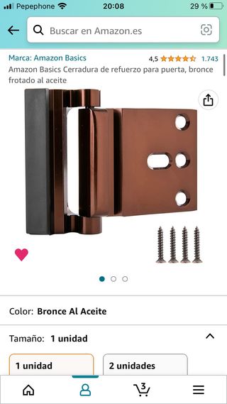 Pasador para la puerta de entrada