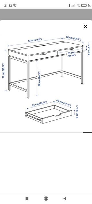 Escritorio alex IKEA