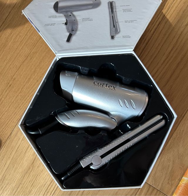 Kit piastra e asciugacapelli da viaggio