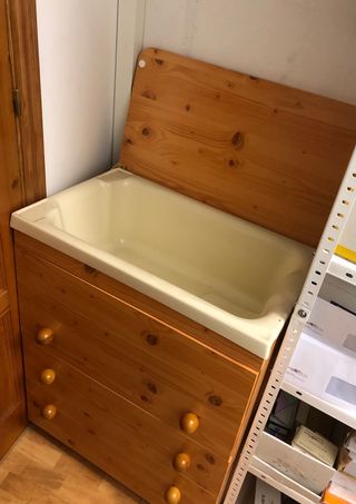 Cajonera con bañera