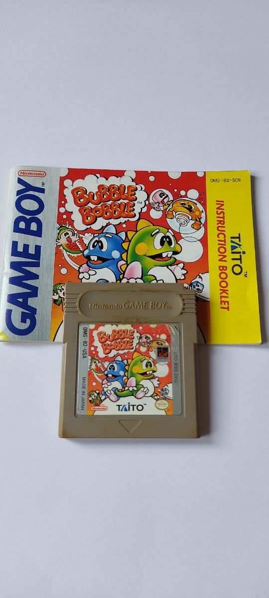 Juego bubble bobble Game boy con manual