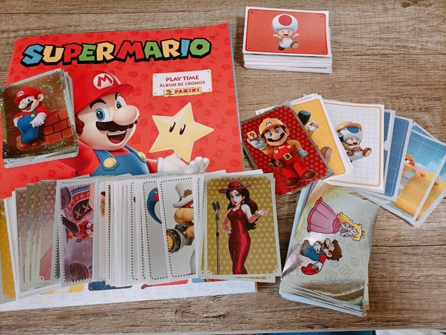 CROMOS ALBUM SUPER MARIO TOCAR TEMPO PANINI