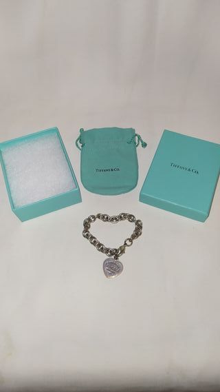 Pulsera de plata Tiffany  (corazón)