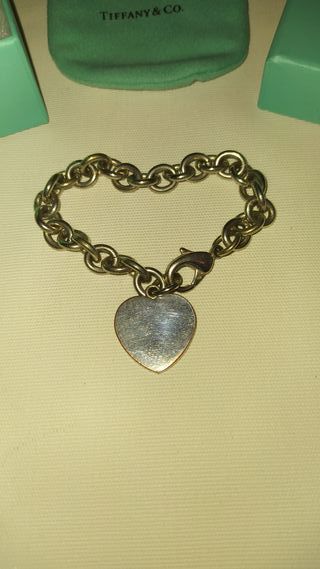Pulsera de plata Tiffany  (corazón)