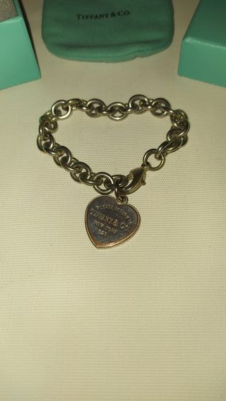 Pulsera de plata Tiffany  (corazón)