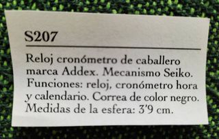 Reloj cronómetro de caballero