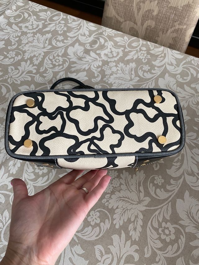 Bolso de Tous blanco y negro original