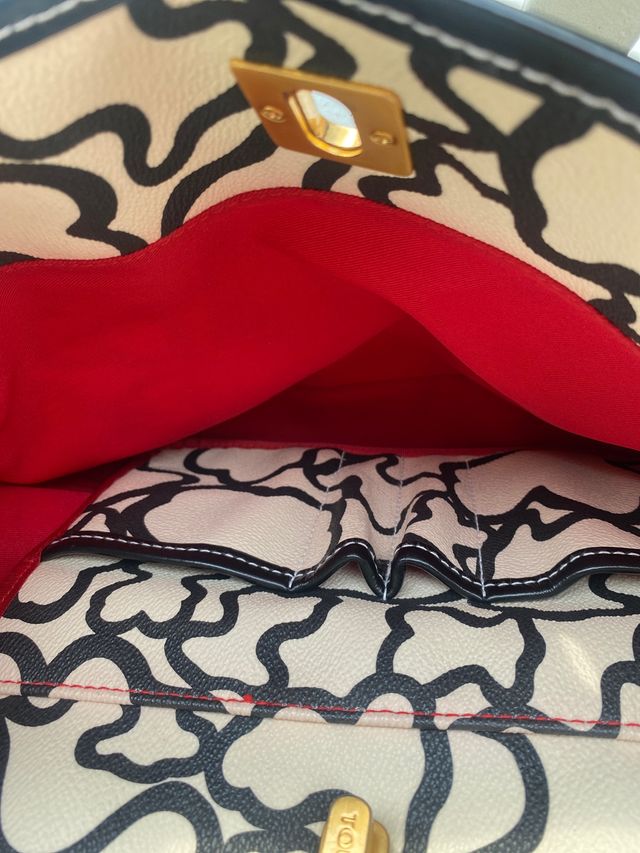 Bolso de Tous blanco y negro original