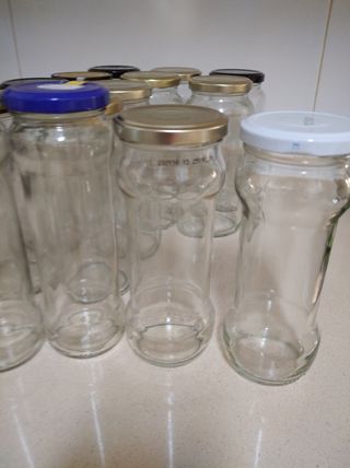 Botes de vidrio, almacenaje y conservas alimentos