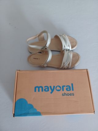 Sandalias de piel vestir niña talla 38 Mayoral