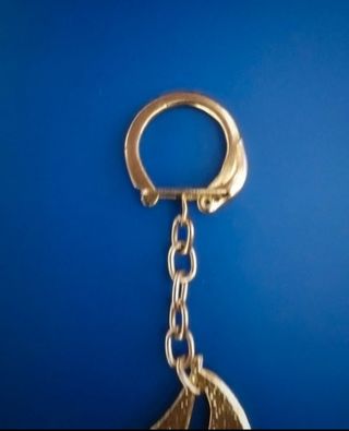 portachiavi barca vela colore oro nautica anni 80