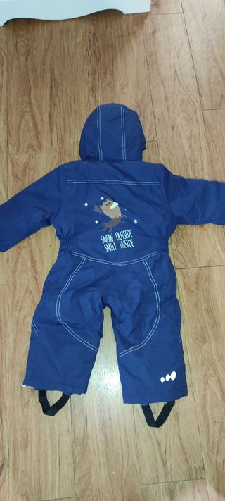 MONO Y GUANTES ESQUI Y NIEVE BEBÉ 9-12 meses