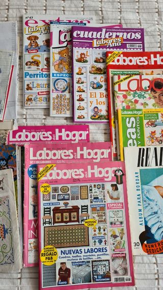 Pack 8 revistas LABORES DEL HOGAR y patrones