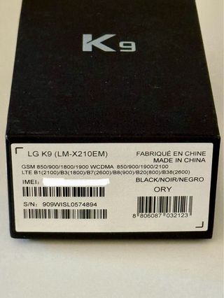 LG K9 Prime Aurora Black