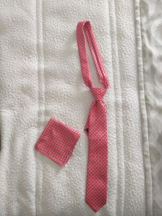 corbata más pañuelo honbre