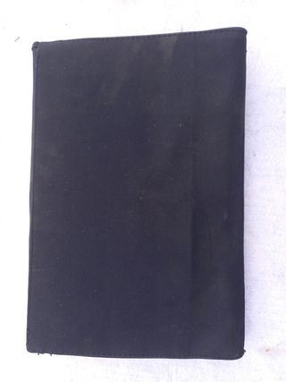 pochette blu scamosciata