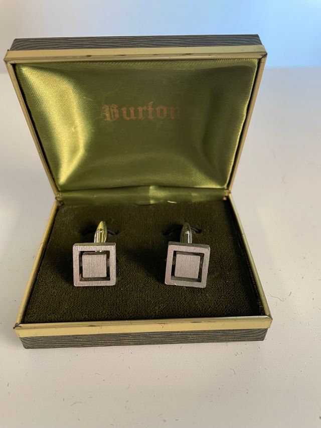 Gemelos plata vintage.