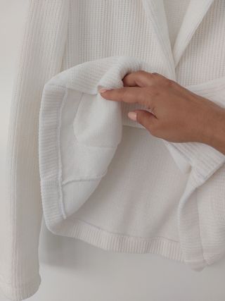 Blazer blanca textura