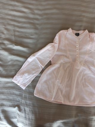 Blusa zara rosa claro talla 3-4
