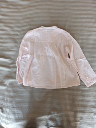 Blusa zara rosa claro talla 3-4