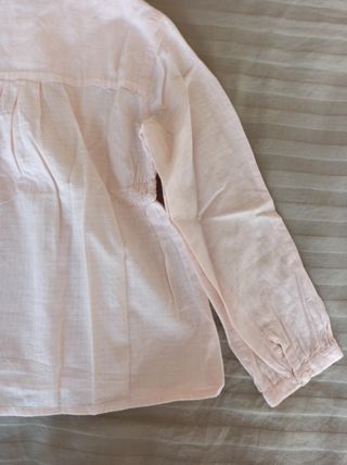Blusa zara rosa claro talla 3-4