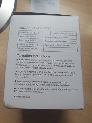 Mini Humidificador NUEVO