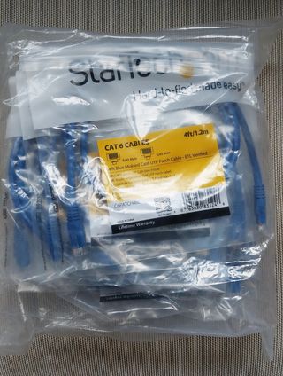 10 Cables de red RJ-45 UTP StarTech 1,2 m. CAT 6