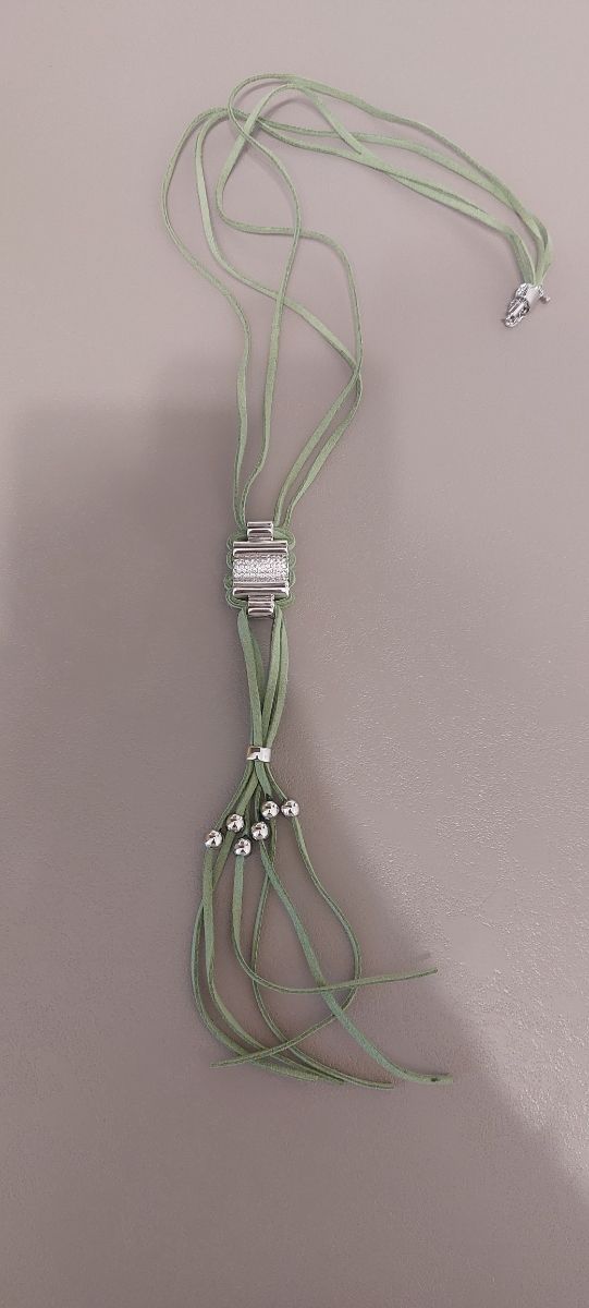 collana verde e argento 