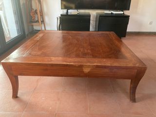 Mesa de madrra maciza/taula 