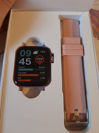 Nuovo Smartwatch Donna Rosa. Con chiamata bluetoot