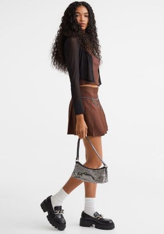 Minibolso bandolera brillante festivo.  hym. Nuevo