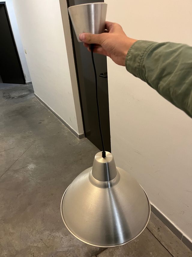 Lámpara techo acero