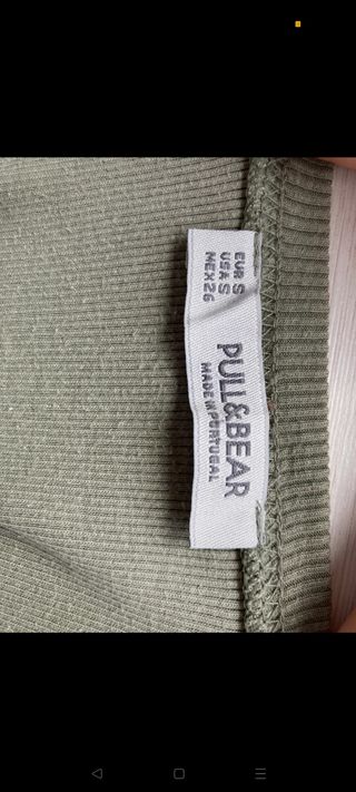 Camiseta Verde Pull&Bear Talla S
