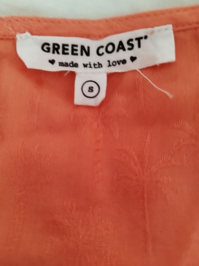 Blusa top coral  talla M